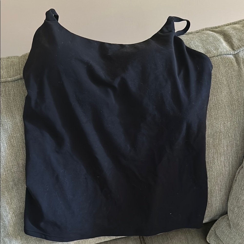 Women's Black Athleta built in bra tank top
